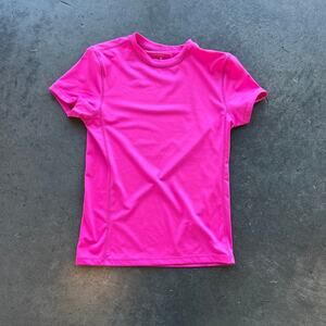 Vintage Y2k Taylor Jordan Pink Athletic Golf Sulpt Short Sleeve Tee Size Small